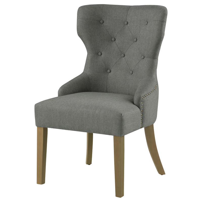 Baney Fabric Upholstered Dining Side Chair Beige and Black