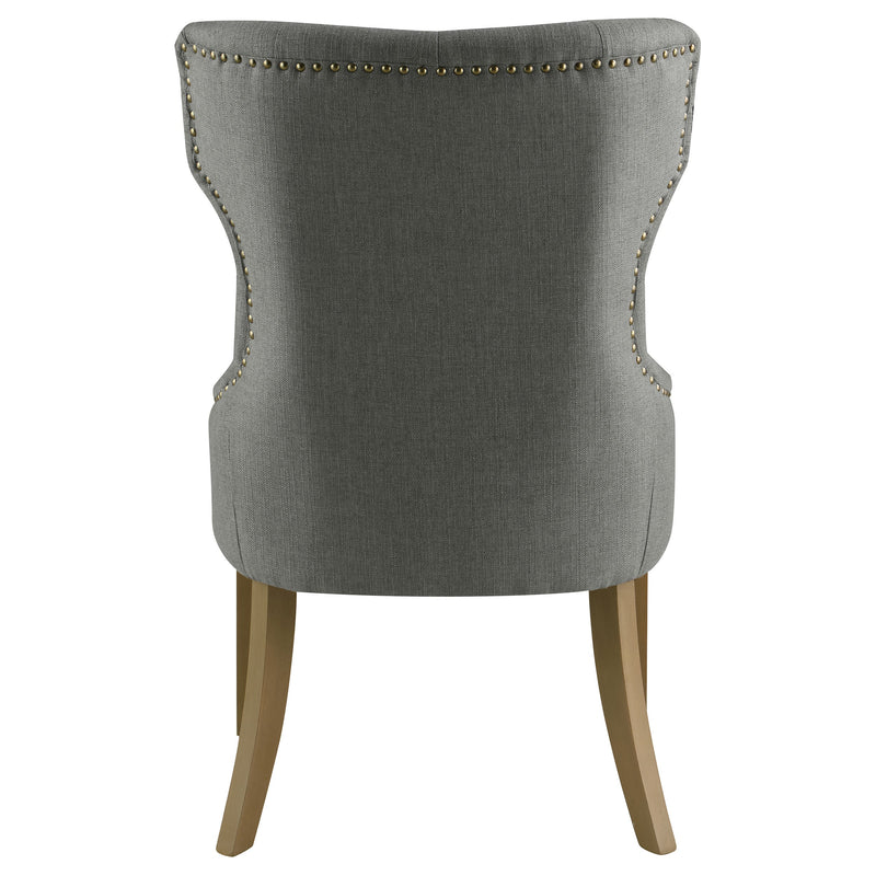 Baney Fabric Upholstered Dining Side Chair Beige and Black
