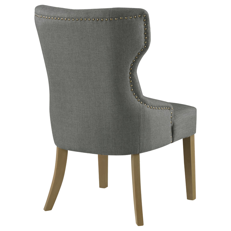 Baney Fabric Upholstered Dining Side Chair Beige and Black
