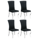 Betty Velvet Upholstered Dining Side Chair (Set of 4)
