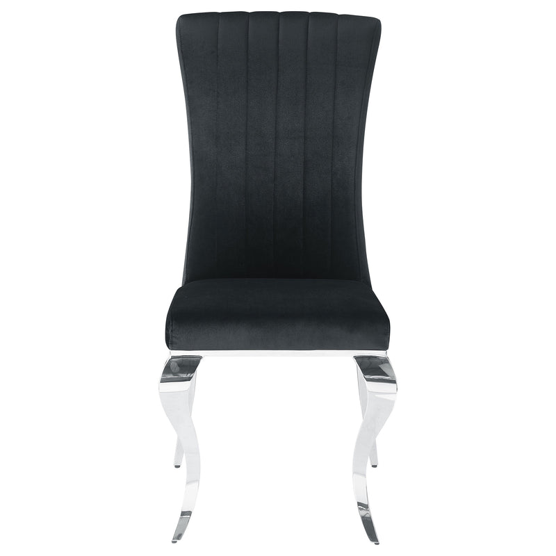Betty Velvet Upholstered Dining Chair Ink Blue (Set of 4)