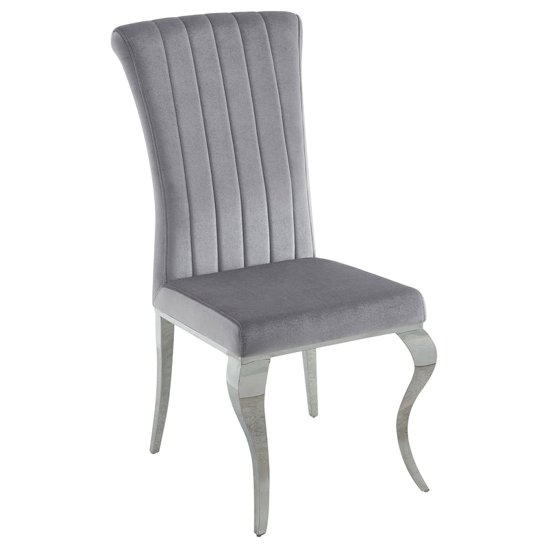Betty Velvet Upholstered Dining Chair Ink Blue (Set of 4)