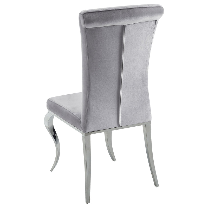 Betty Velvet Upholstered Dining Chair Ink Blue (Set of 4)