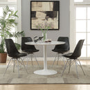 Lowry  Round Dining Table Set White