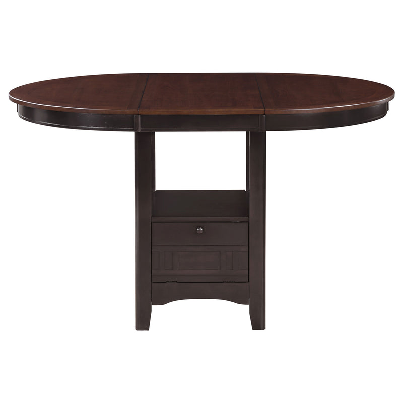 Lavon  Oval Counter Height Dining Set Light Chestnut