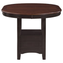 Lavon  Oval Counter Height Dining Set Light Chestnut