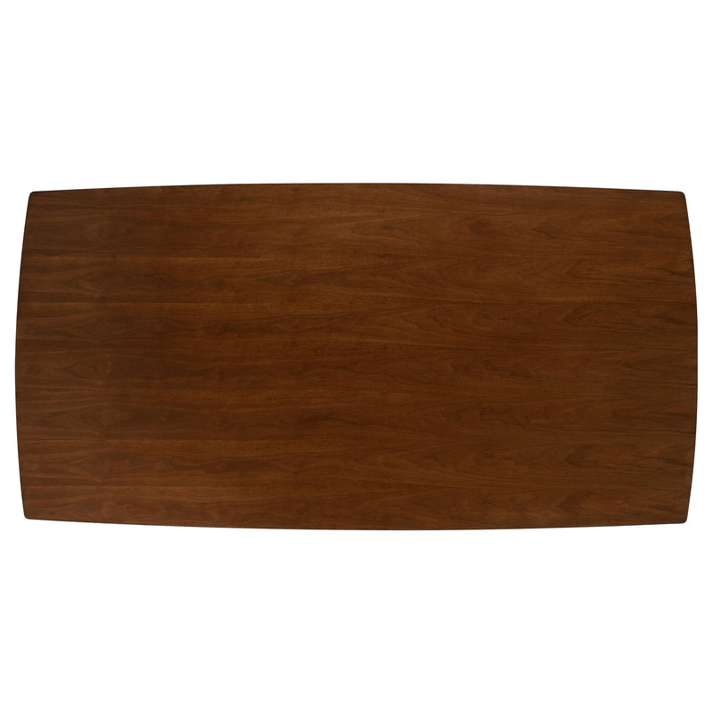 Malone  Rectangular Dining Table Set Dark Walnut