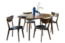 Jedda  Oval Dining Table Set Dark Walnut