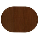 Jedda  Oval Dining Table Set Dark Walnut