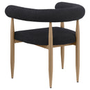 Edson  Rectangular Glass Top Dining Table Set Bronze