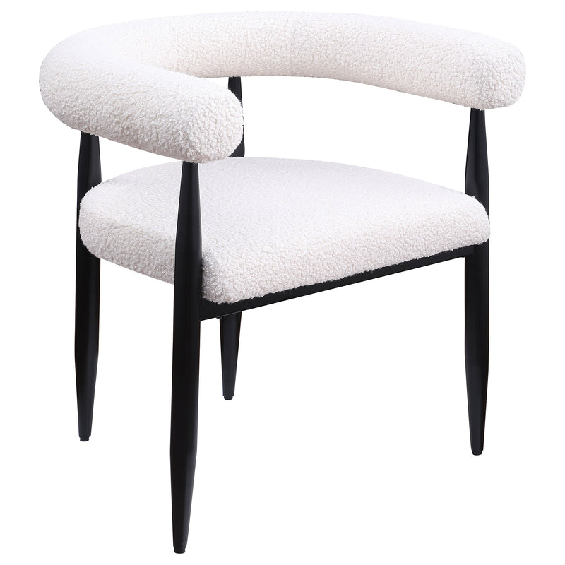 Camden  Round Faux Marble Top Dining Table Set Black