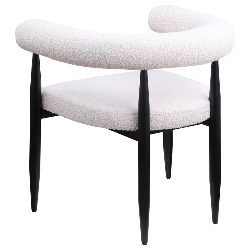 Camden  Round Faux Marble Top Dining Table Set Black