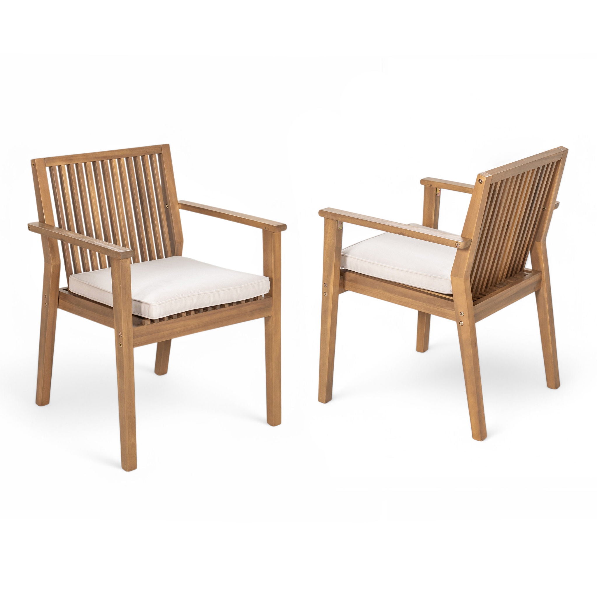 Patio Dining Chair, Comfortable Waterproof Seating (Set of 2)