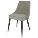 Cosmo Upholstered Dining Side Chair Grey (Set of 2)