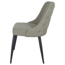 Cosmo Upholstered Dining Side Chair Grey (Set of 2)