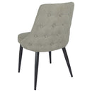 Cosmo Upholstered Dining Side Chair Grey (Set of 2)