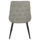 Cosmo Upholstered Dining Side Chair Grey (Set of 2)
