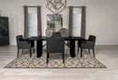 Catherine  Rectangular Dining Table Set Black