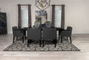 Catherine  Rectangular Dining Table Set Black