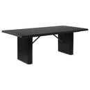 Catherine  Rectangular Dining Table Set Black