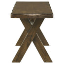 Alston 47-inch Solid Wood Dining Bench Knotty Nutmeg