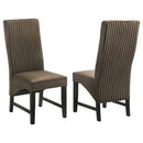 Barrand Upholstered Dining Side Chair Black (Set of 2)