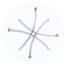 Beckham Round 46-inch Glass Top Dining Table Brass