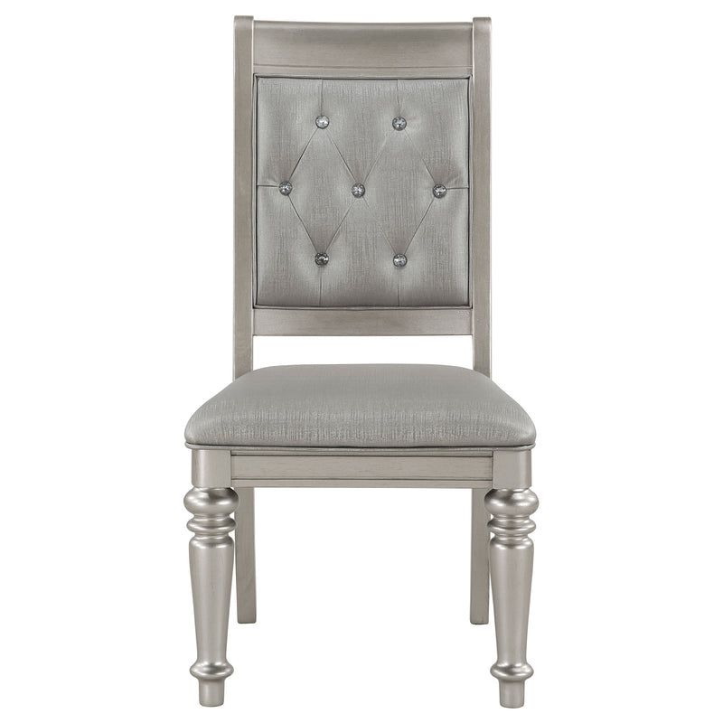 Bling Game  Rectangular Dining Set Metallic Platinum