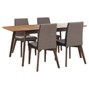 Redbridge  Rectangular Dining Set Natural Walnut