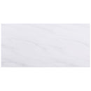 Carla 80-inch Cultured Carrara Marble Top Dining Table White