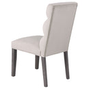 Carla Velvet Upholstered Dining Side Chair Ash (Set of 2)