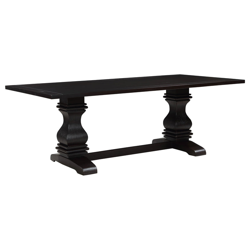 Parkins  Rectangular Dining Table Set Rustic Espresso