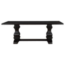 Parkins  Rectangular Dining Table Set Rustic Espresso