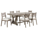 Cornelia  Rectangular Dining Table Set Coastal Grey