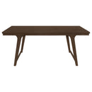 Reynolds  Rectangular Dining Table Set Brown Oak