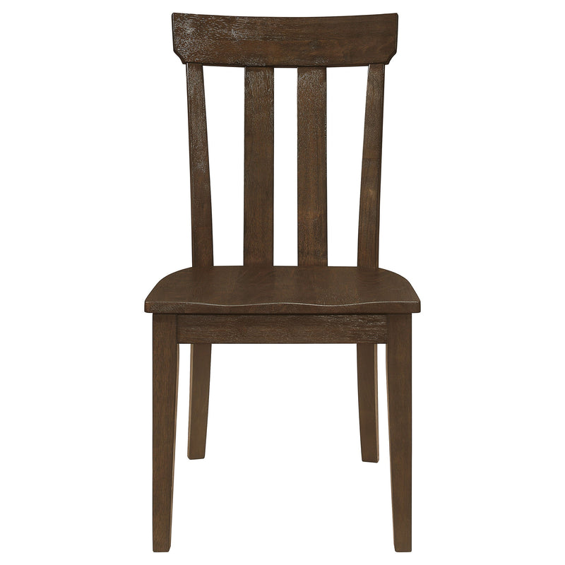 Reynolds  Rectangular Dining Table Set Brown Oak