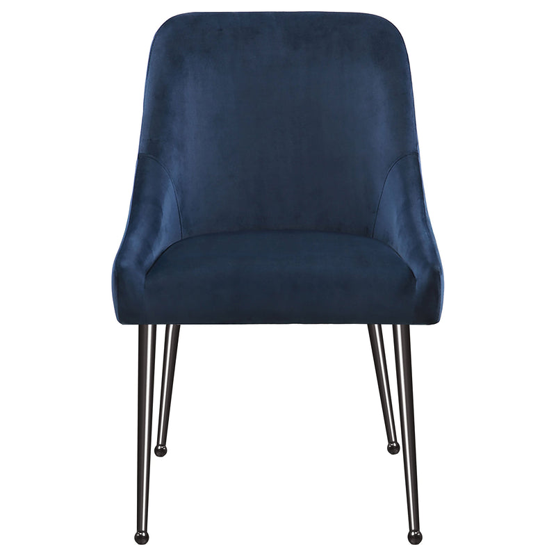 Mayette Upholstered Dining Side Chair Blue (Set of 2)