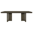 Kelly  Rectangular Dining Table Set Dark Grey