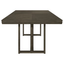 Kelly  Rectangular Dining Table Set Dark Grey
