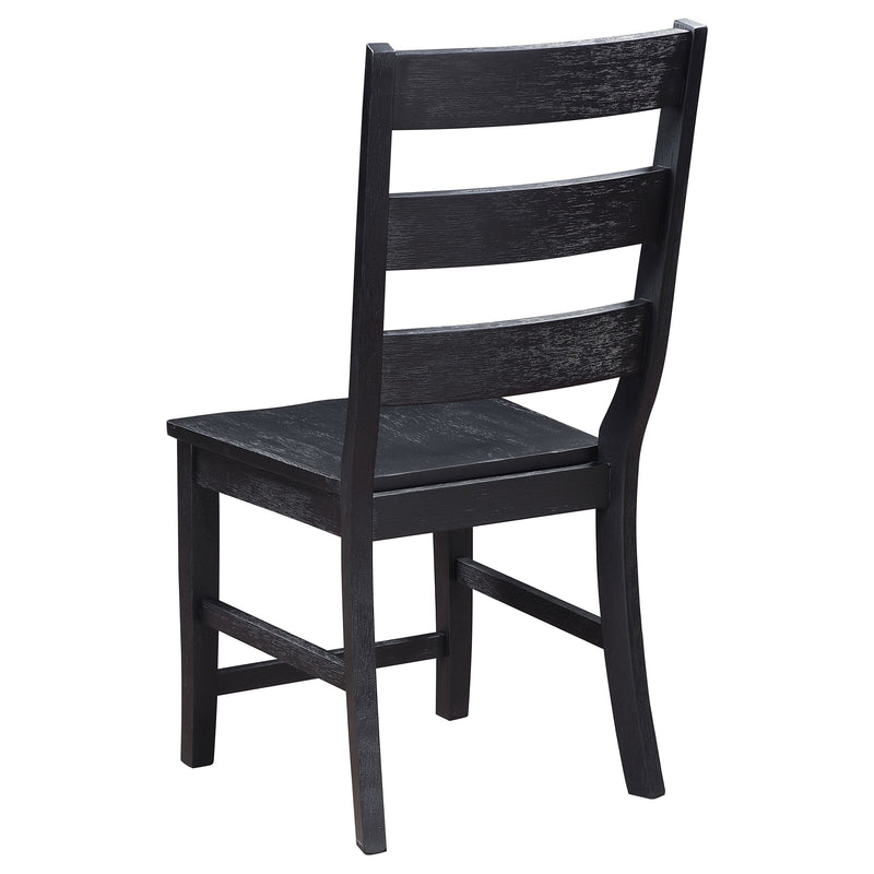 Newport  Rectangular Trestle Dining Table Set Black