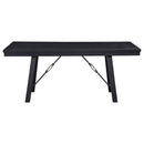 Newport  Rectangular Trestle Dining Table Set Black