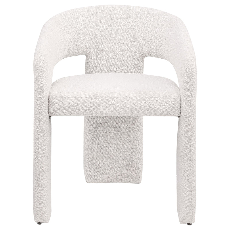 Eudora Boucle Upholstered Dining Arm Chair Grey (Set of 2)