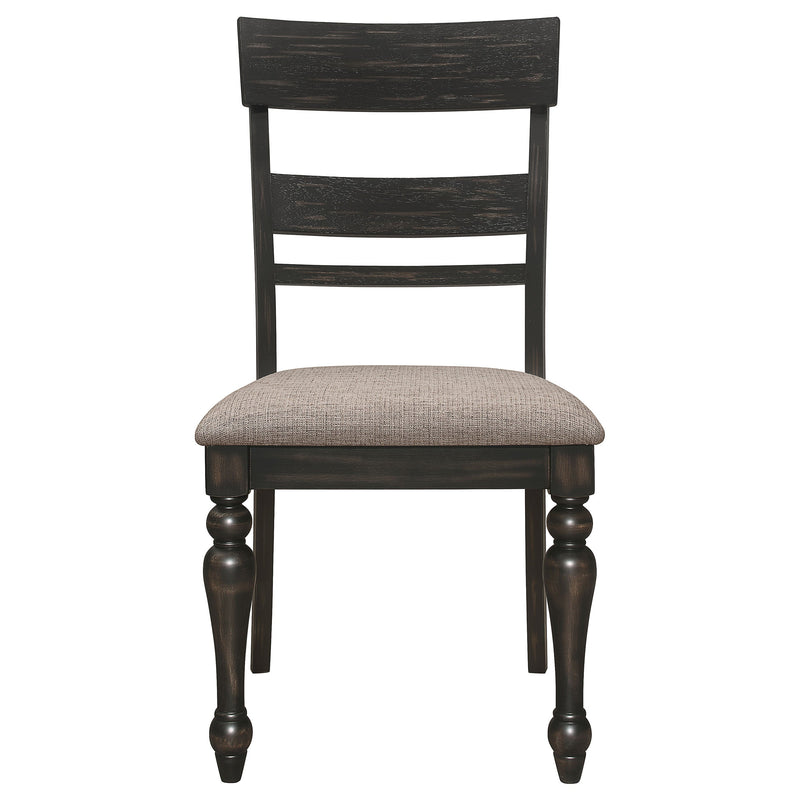 Bridget  Rectangular Dining Set Charcoal Sand Through