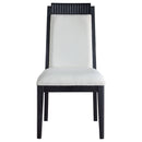 Brookmead Wood Dining Side Chair Ivory and Black (Set of 2)