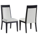 Brookmead Dining Side Chair Grey and Black (Set of 2)