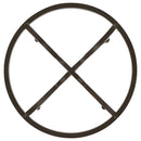 Aviano Round Metal Dining Table Base Gunmetal