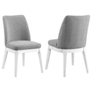 Carissa Upholstered Dining Side Chair Beige (Set of 2)