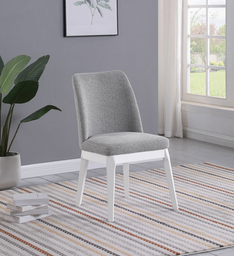 Carissa Upholstered Dining Side Chair Beige (Set of 2)