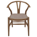 Dinah Wood Wishbone Dining Side Chair Walnut (Set of 2)