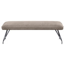 Dodson Fabric Upholstered Dining Bench Grey